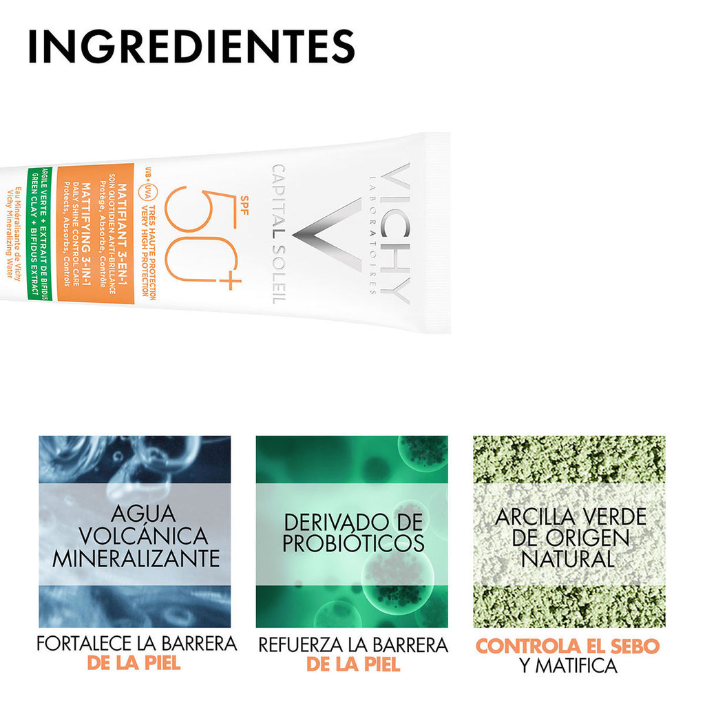 Buy Vichy Capital Soleil Mattifying 3-in-1 Spf50+ at Best Price Online in UAE - Glow Beauty