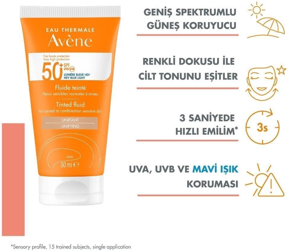 Buy Avene Tinted Fluid SPF50 Plus at Best Price Online in UAE - Glow Beauty