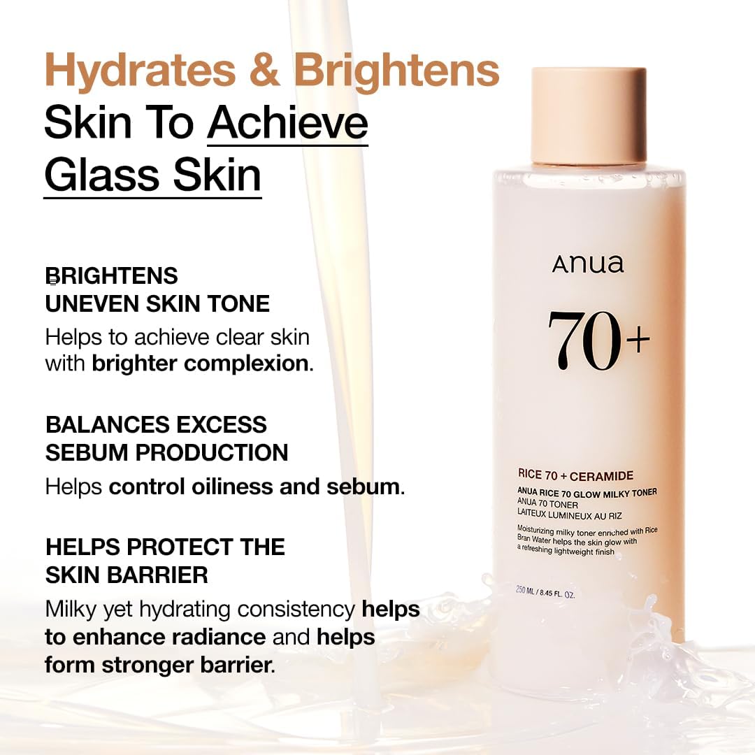 ANUA Rice 70 Glow Milky Toner – 250ml