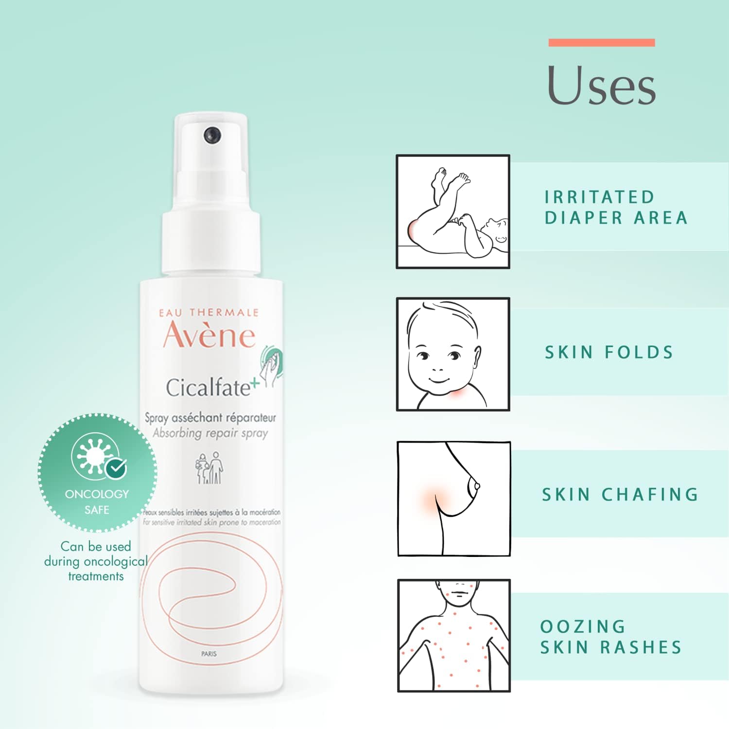 Buy Avene Cicalfate+ Absorbing Repair Spray, 100ml at Best Price Online in UAE - Glow Beauty