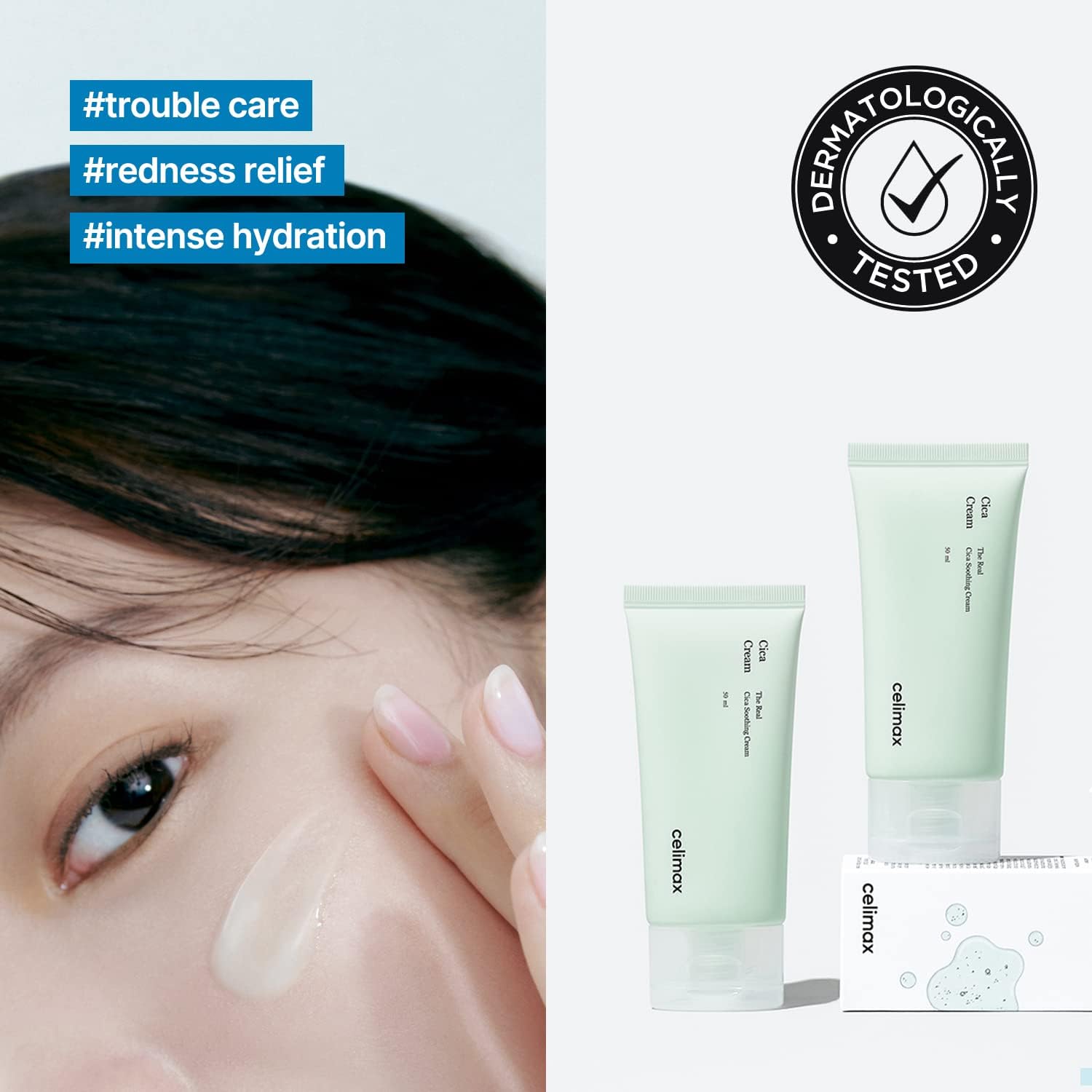 Buy Celimax The Real Cica Soothing Cream | 73% Fresh Cica Extract | 50ml at Best Price Online in UAE - Glow Beauty