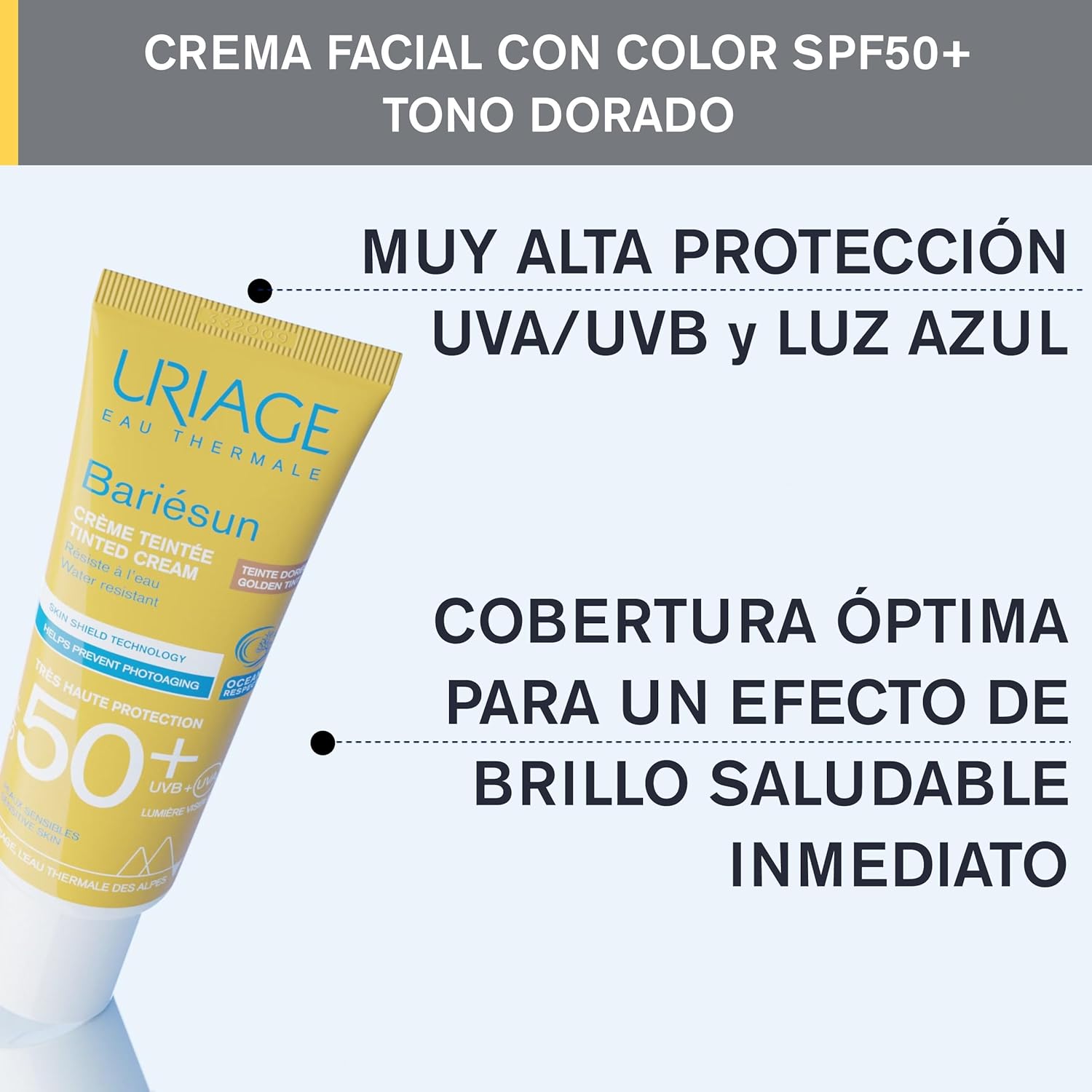 Buy Uriage Bariesun Spf50 + Tinted Cream Golden Tint at Best Price Online in UAE - Glow Beauty