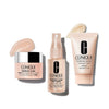 Clinique skincare products including a face spray, mask, and moisturizer