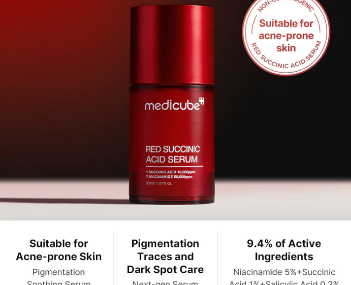Buy Medicube Red Succinic Acid Serum - 30ml at Best Price Online in UAE - Glow Beauty