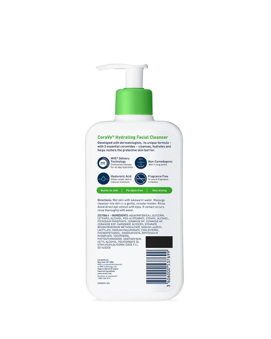 Cerave Hydrating Facial Cleanser (NORMAL TO DRY SKIN) - 236ML