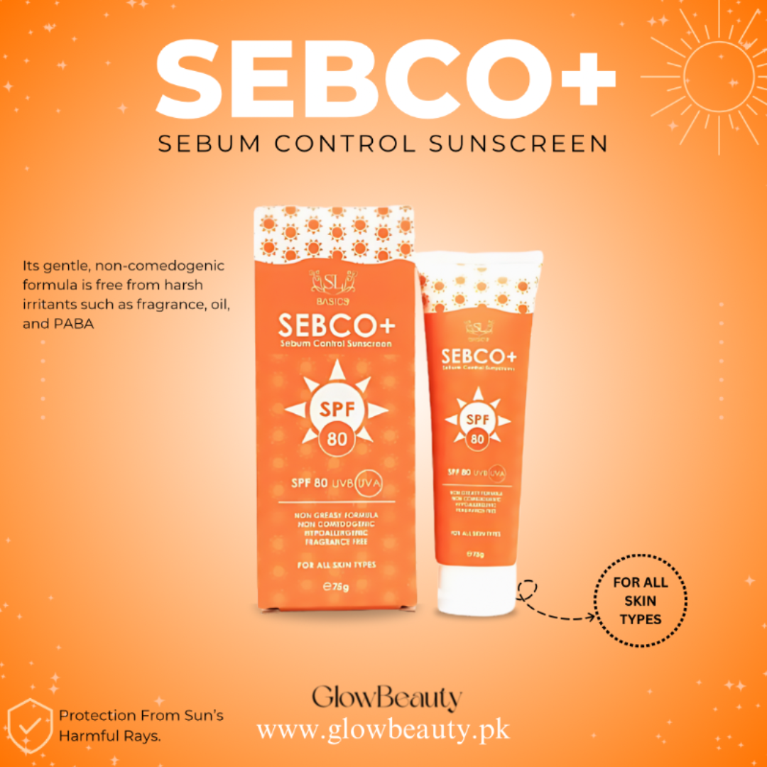 Buy SL Basics Sebco+ Sunblock SPF80 - 75g | 30-75% OFF in UAE - Glow Beauty