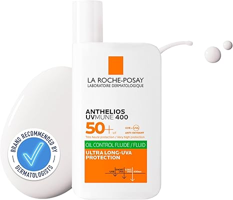 La Roche-Posay Anthelios UVMune 400 Oil Control Invisible Fluid Sunscreen SPF 50+ for Oily Skin