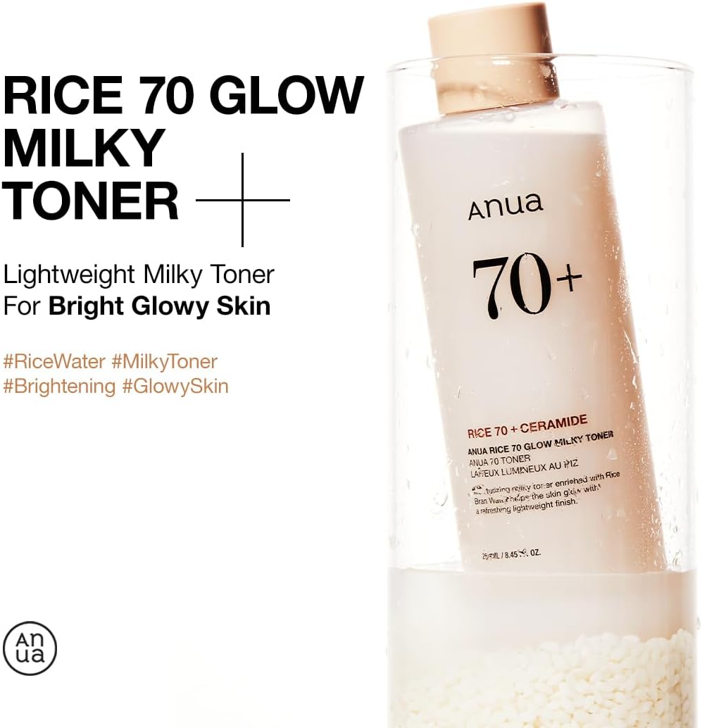 Buy ANUA Rice 70 Glow Milky Toner – 250ml at Best Price Online in UAE - Glow Beauty