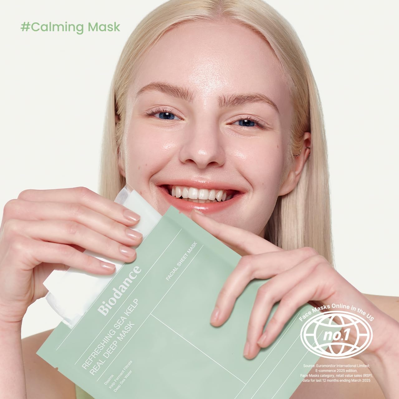 BIodance Refreshing Sea Kelp Real Deep Mask (4 Masks – 34g Each)