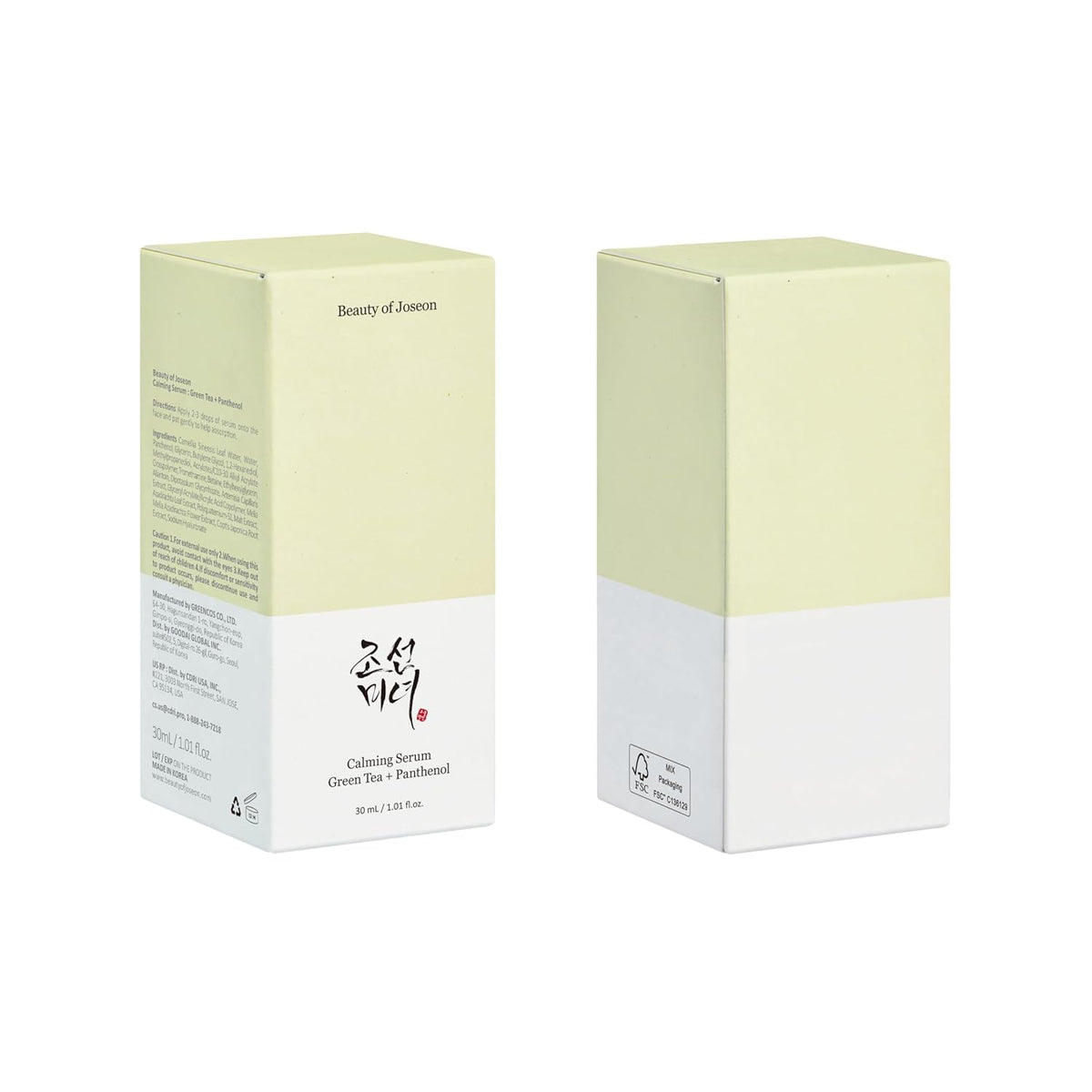 Beauty of Joseon - Green Tea + Panthenol Calming Serum - 30g