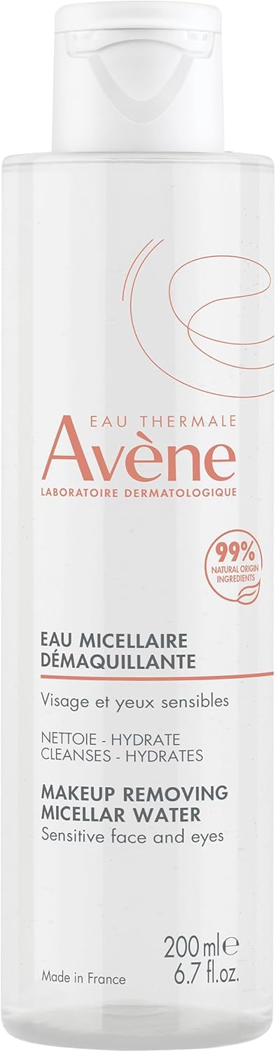 أفين ميسيلار لوشن منظف وماء - خالٍ من الصابون، 3 في 1 منظف، تونر، مزيل مكياج