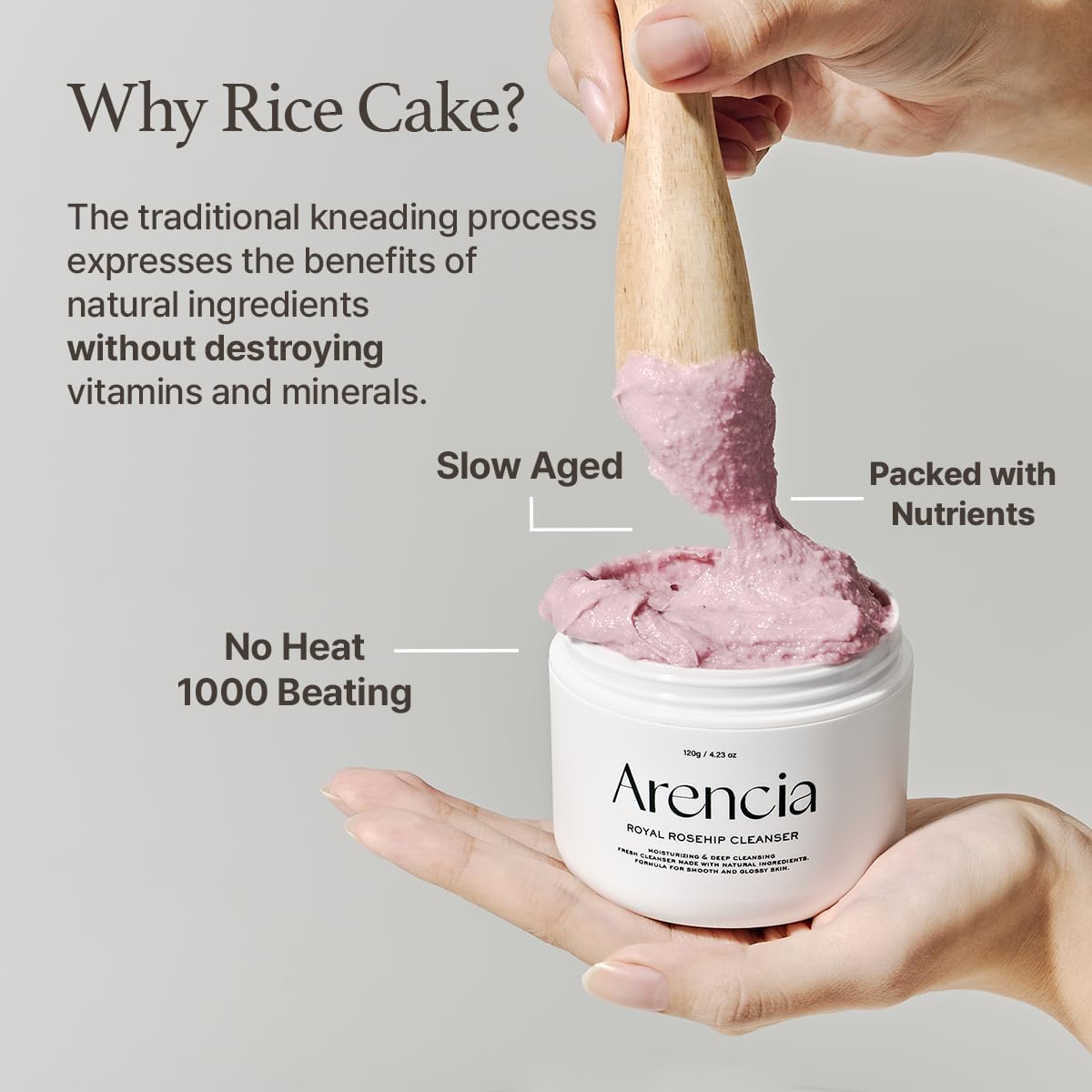 Buy Arencia Rosehip Brightening Rice Mochi Face Cleanser at Best Price Online in UAE - Glow Beauty