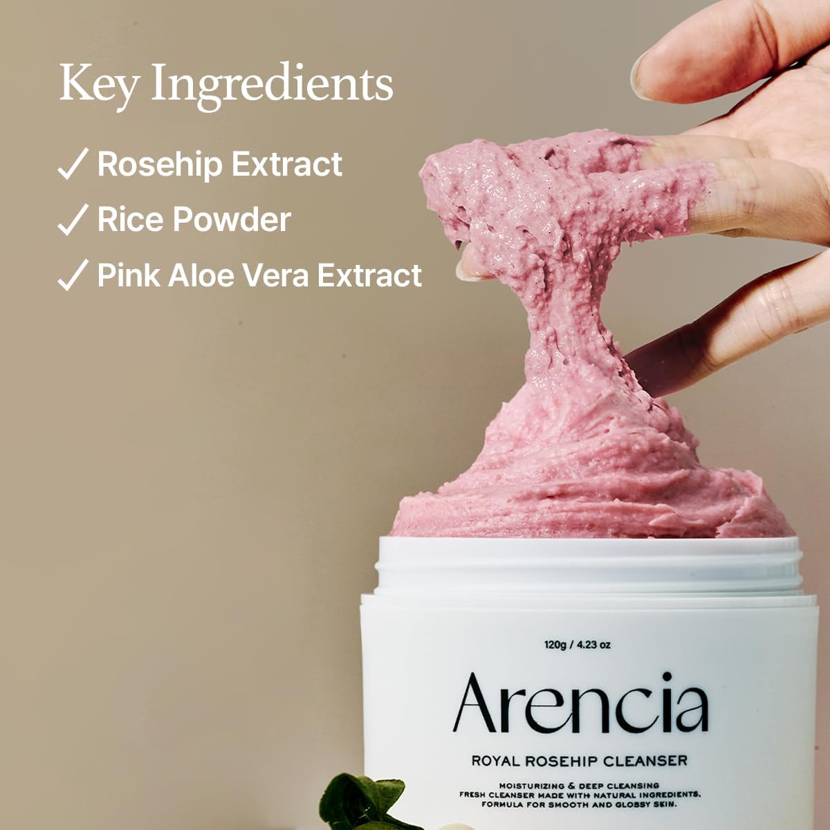 Buy Arencia Rosehip Brightening Rice Mochi Face Cleanser at Best Price Online in UAE - Glow Beauty
