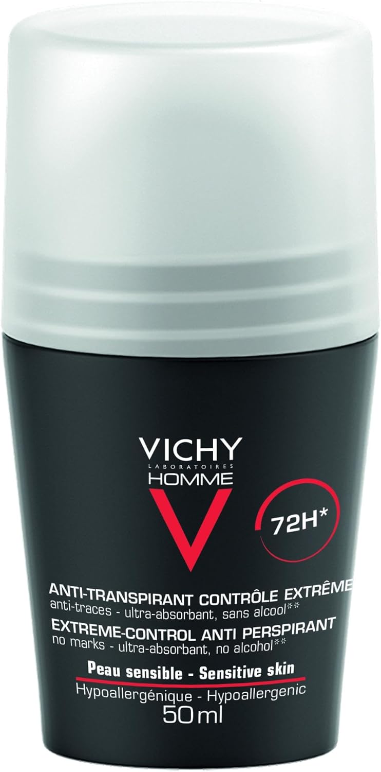 Buy Vichy Homme Deodorant Roll Anti Transiprant (Pack of 2) at Best Price Online in UAE - Glow Beauty