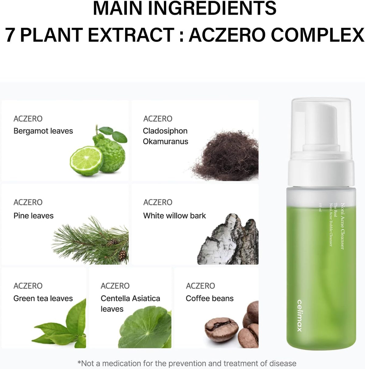 Buy Celimax The Real Noni Acne Bubble Cleanser | Facial Cleansing Foam | 150ml at Best Price Online in UAE - Glow Beauty