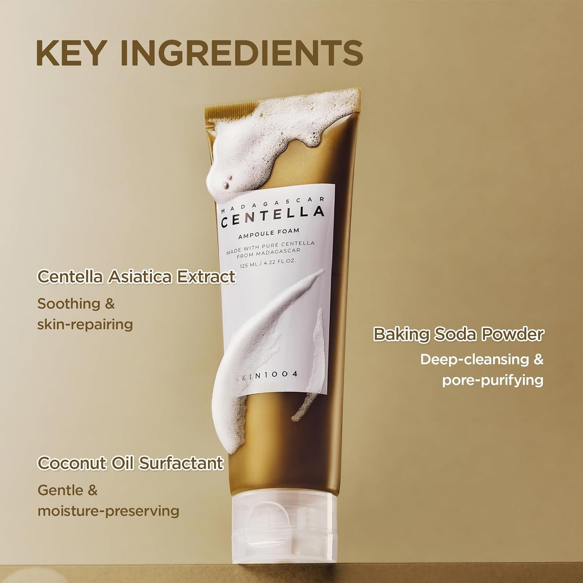 Skin1004 - Madagascar Centella Ampoule Foam Cleanser - 125g