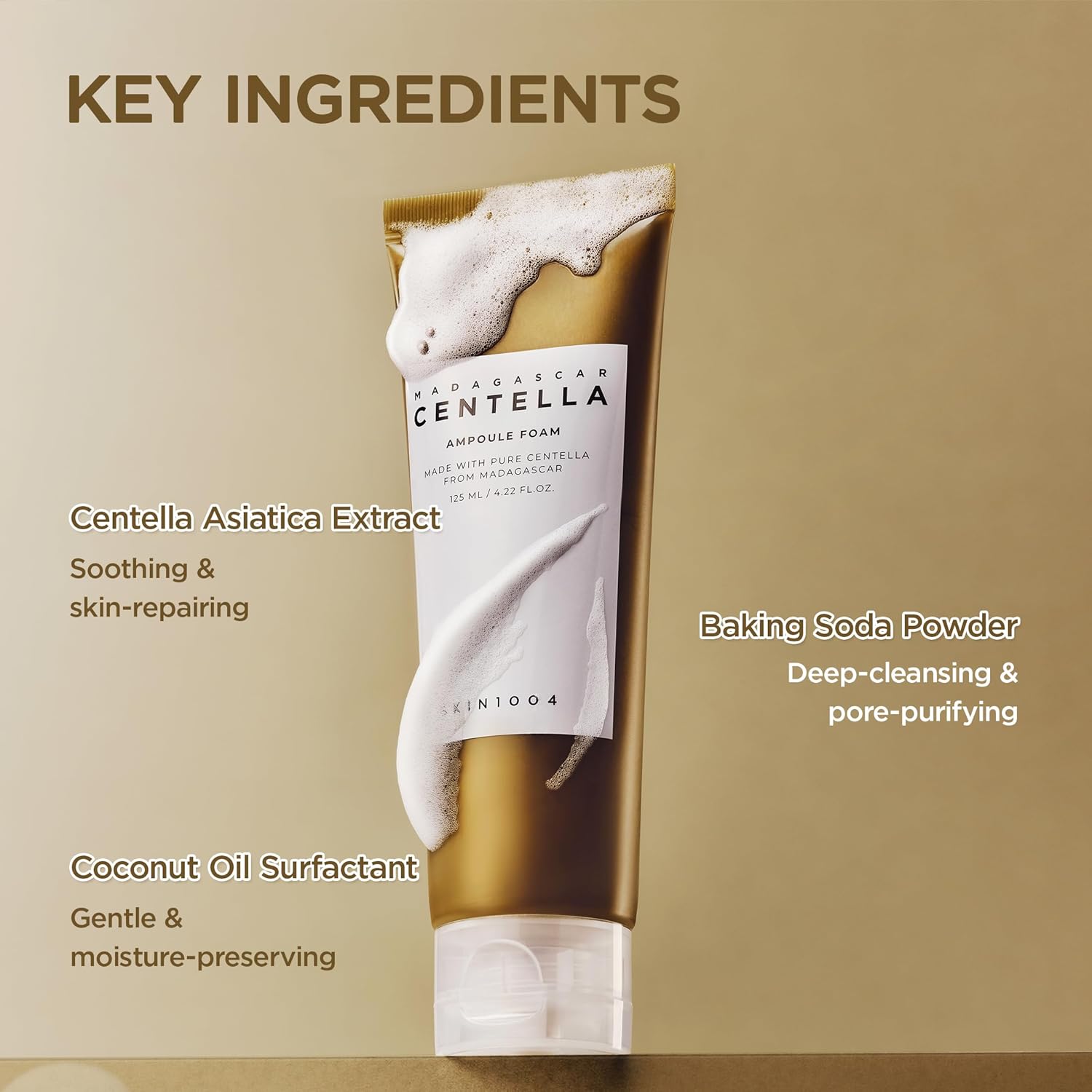 Skin1004 - Madagascar Centella Ampoule Foam Cleanser - 125g