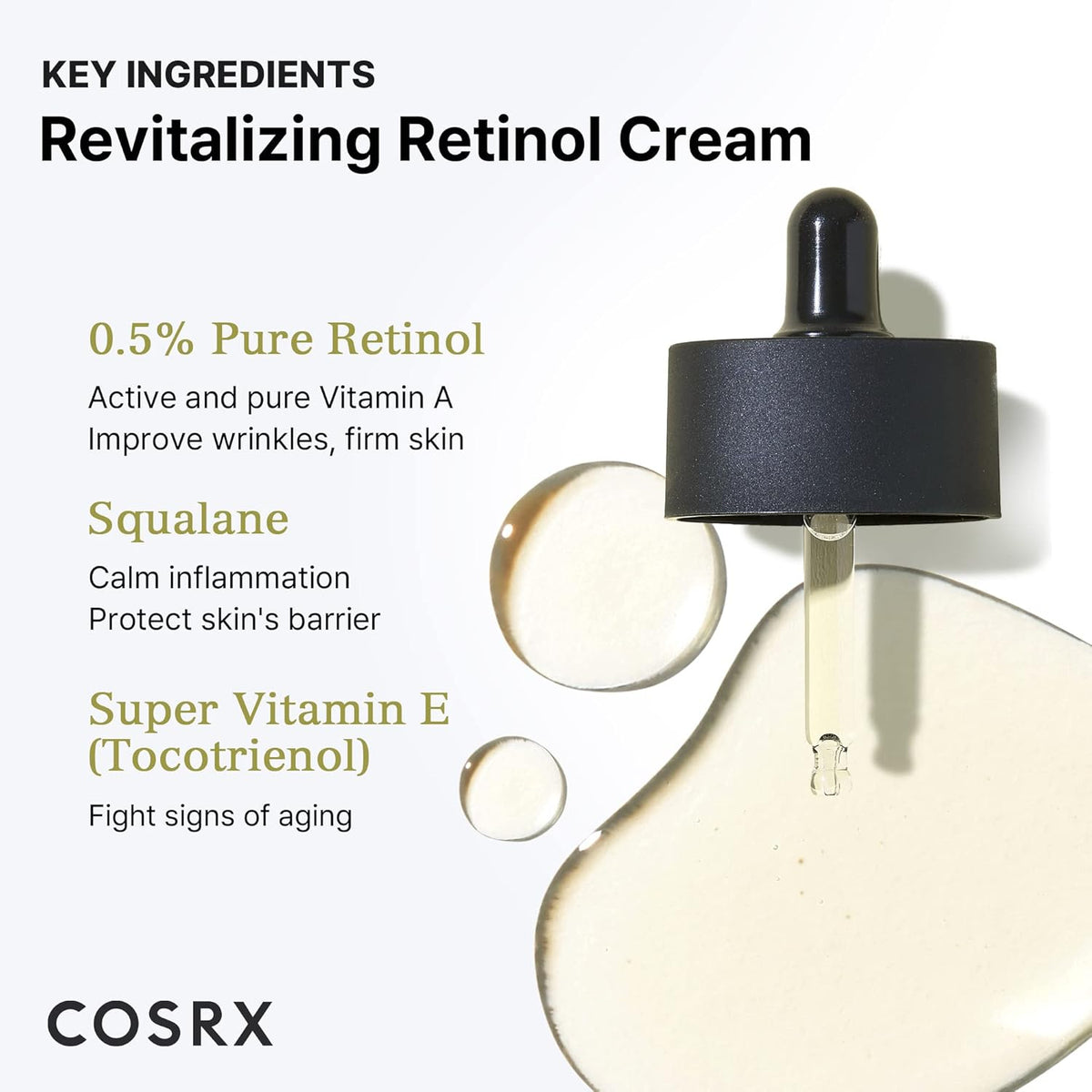 Buy Cosrx - The Retinol 0.5 Oil Super Vitamin E + Squalane at Best Price Online in UAE - Glow Beauty