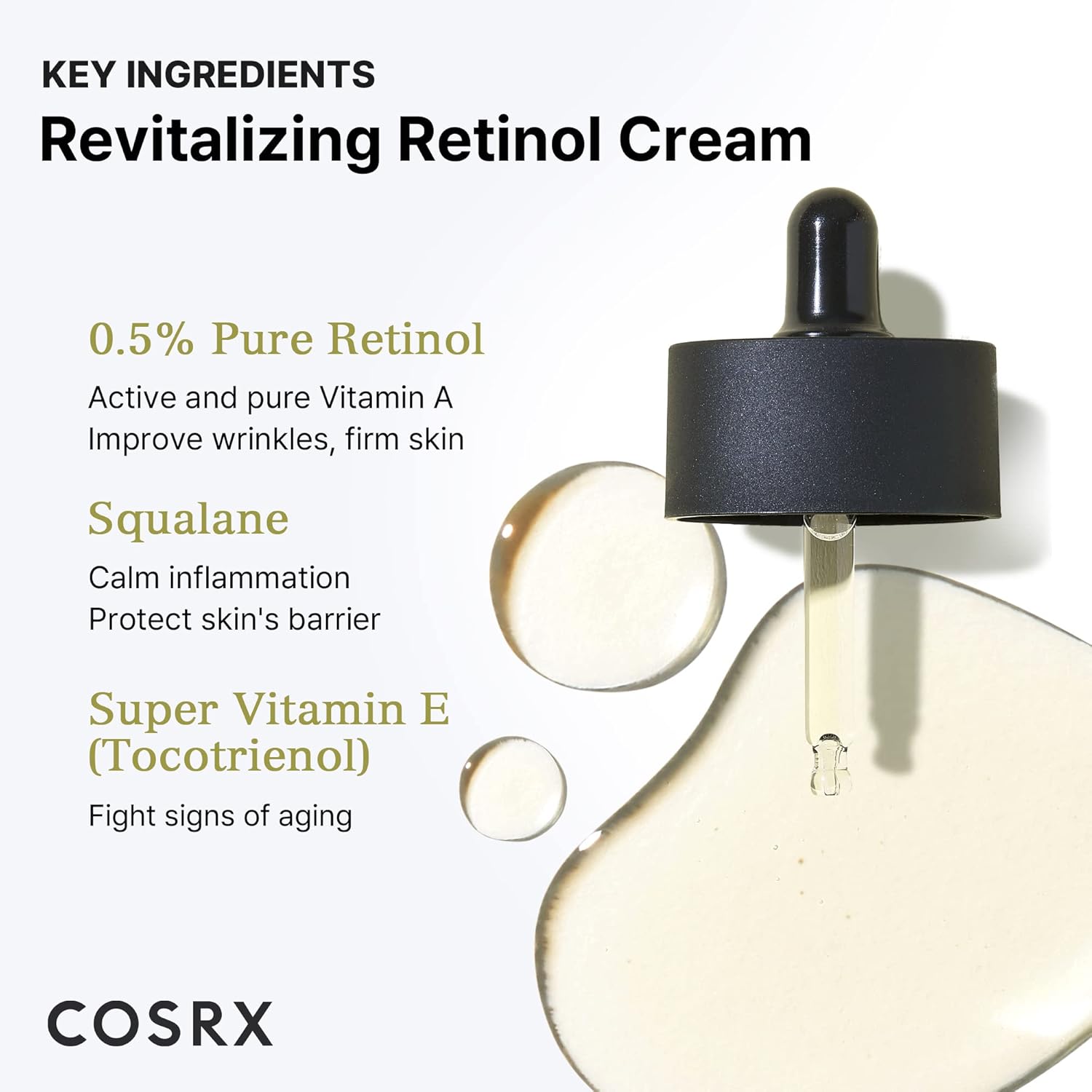 Buy Cosrx - The Retinol 0.5 Oil Super Vitamin E + Squalane at Best Price Online in UAE - Glow Beauty