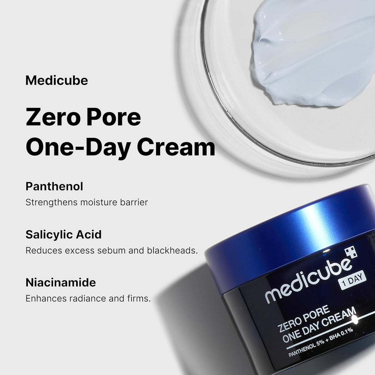 Buy Medicube Zero Pore One Day Cream - 50g at Best Price Online in UAE - Glow Beauty