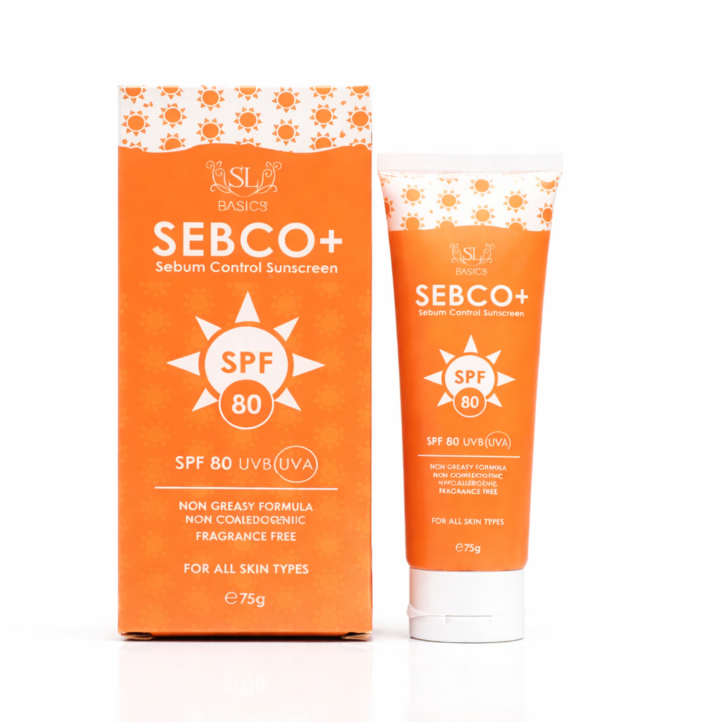Buy SL Basics Sebco+ Sunblock SPF80  - 75g | 30-75% OFF in UAE - Glow Beauty