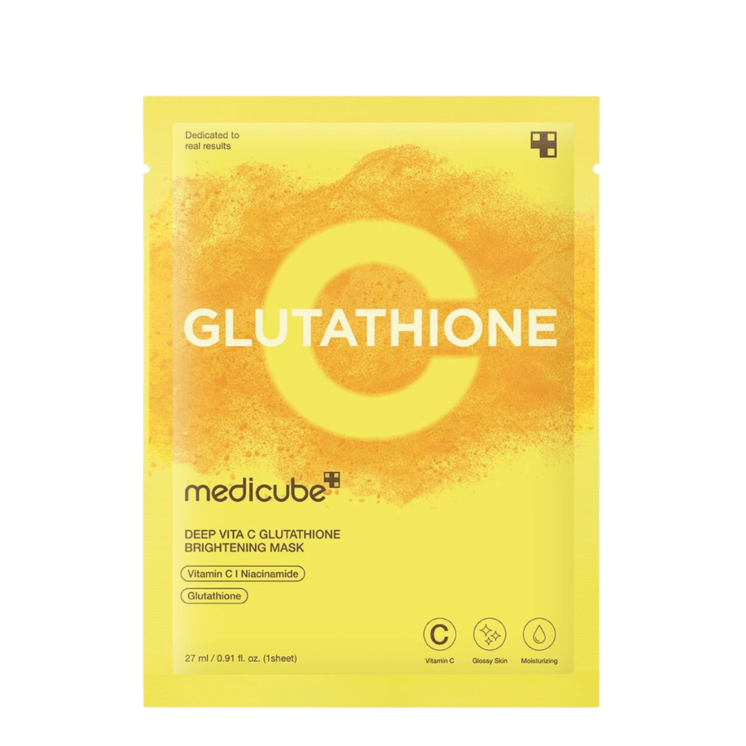 Buy Medicube - Deep Vitamin-C Glutathione Brightening Sheet Mask - 27ml at Best Price Online in UAE - Glow Beauty