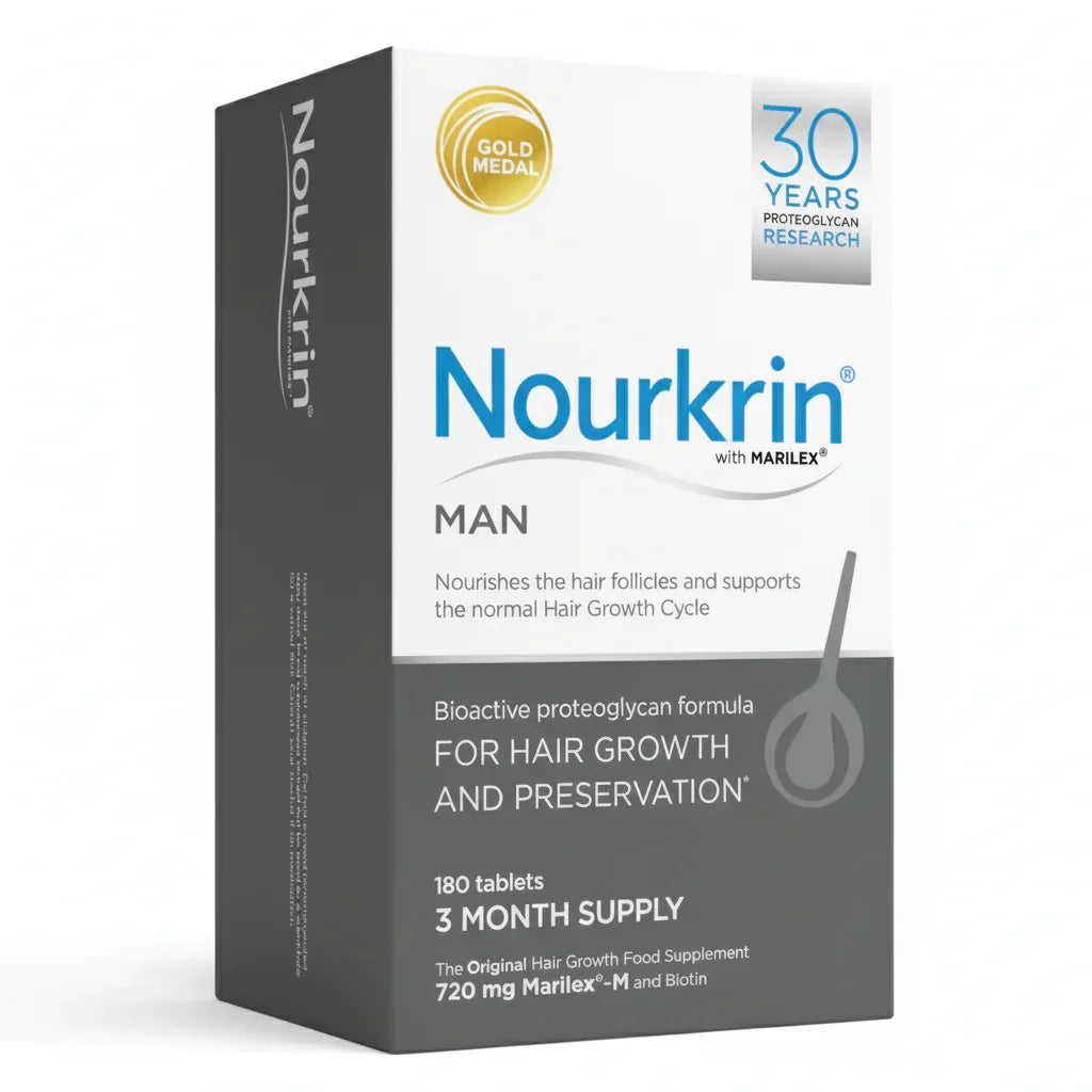 Nourkrin  Man – 3-Month Hair Preservation Programme (180 Tablets)