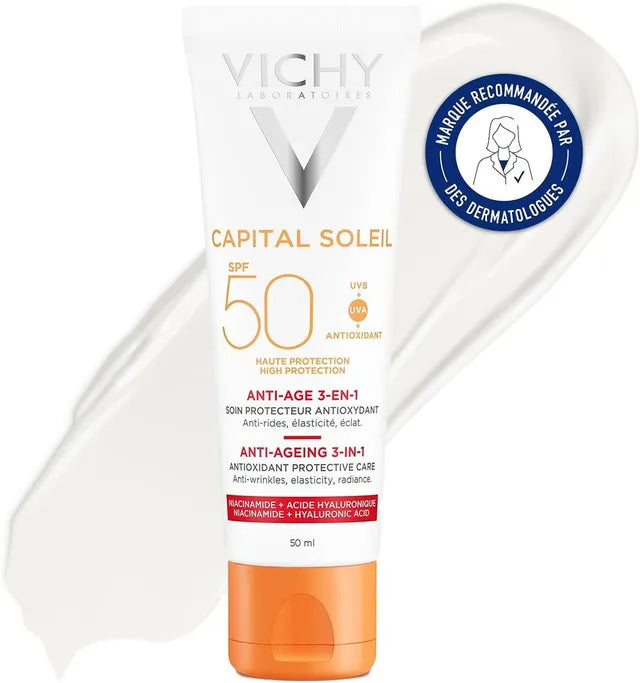 كريم فيشي كابيتال سوليه المضاد للشيخوخة 3 في 1 المضاد للأكسدة يوميًا