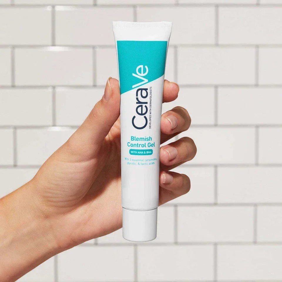 CeraVe Blemish Control Gel Moisturiser For Acne Blemishes AHA/BHA - 40ml - Glow Beauty