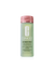 Clinique liquid facial soap bottle with pink cap on a white background