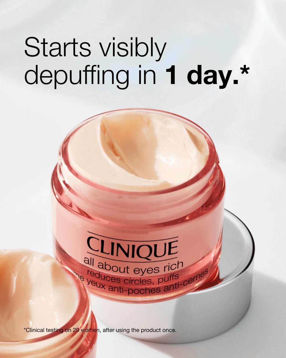 Clinique All About Eyes Rich Eye Cream with Hyaluronic Acid - 15ml - Glow Beauty