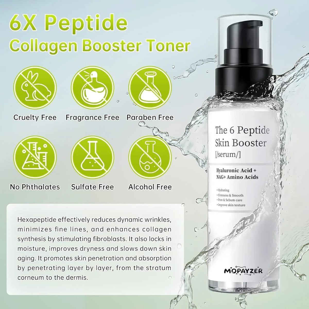 Cosrx - 6X Peptide Skin Booster Serum - Glow Beauty