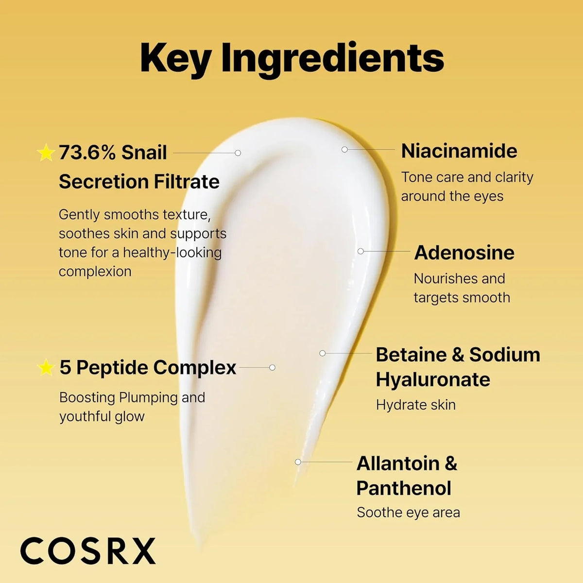 Cosrx - Snail Peptide Under Eye Cream - Glow Beauty