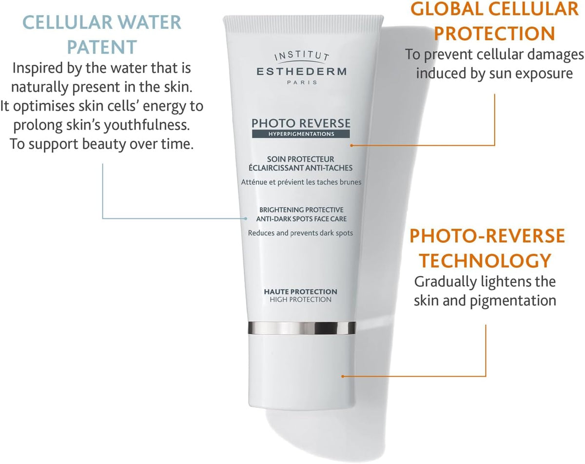 Institut Esthederm Photo Reverse Brightening Protective Anti - Dark Spots Face Care - 50ml - Glow Beauty