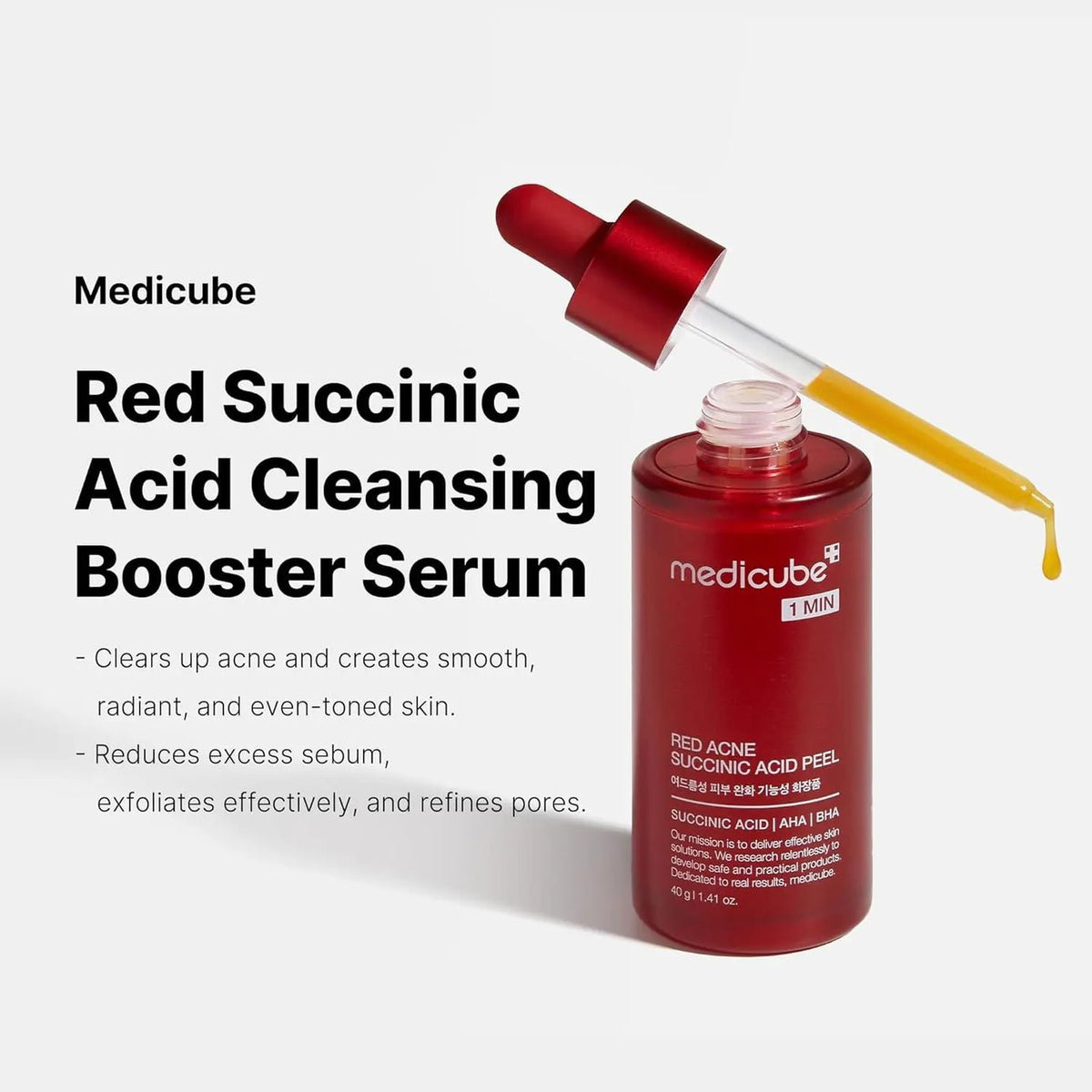 Medicube - Red Acne Succinic Acid Peel - 40g - Glow Beauty