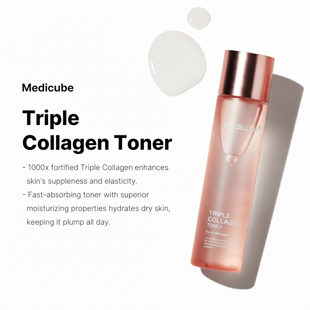 Medicube - Triple Collagen Toner - 140ml - Glow Beauty