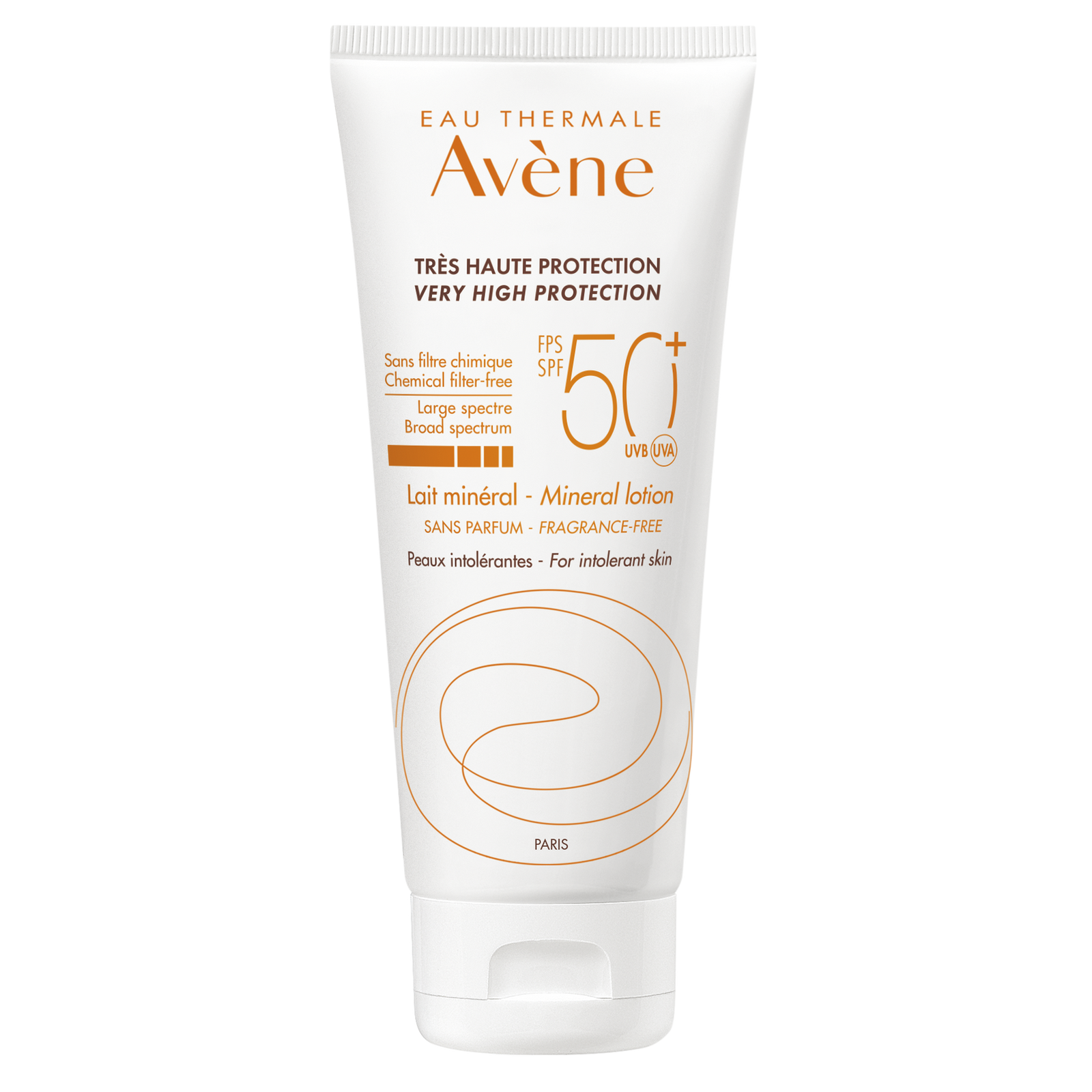 أفين - كريم الوقاية من الشمس بعامل حماية 50+ - حليب معدني