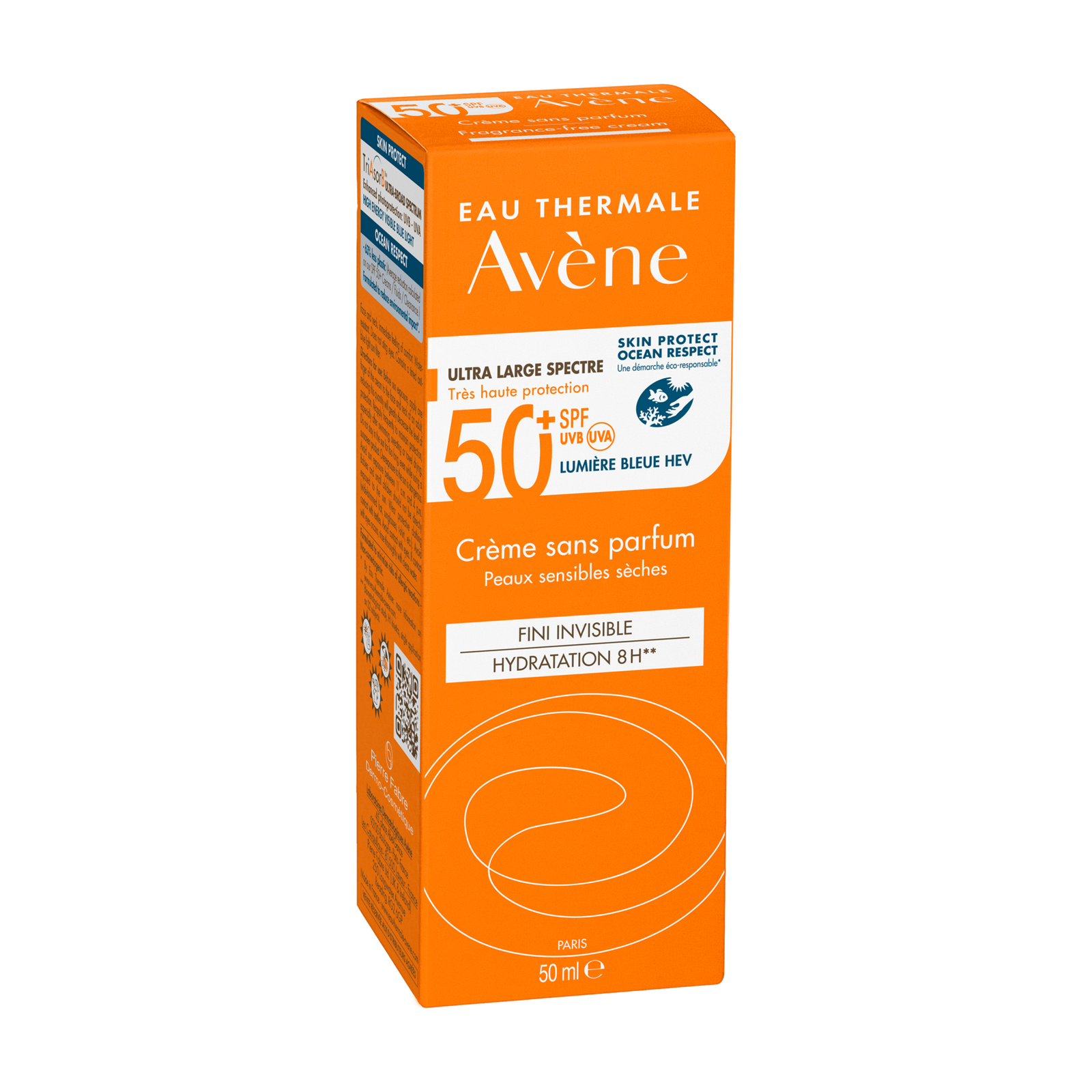 كريم أفين للوقاية من الشمس بعامل حماية 50+ وخالي من العطور 50 مل